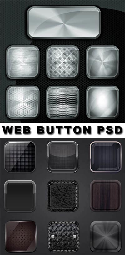 PHOTOSHOP BUTTON PSD PART1