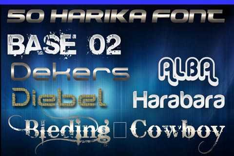 HARİKA  50 FONT TASARIMCILAR İÇİN
