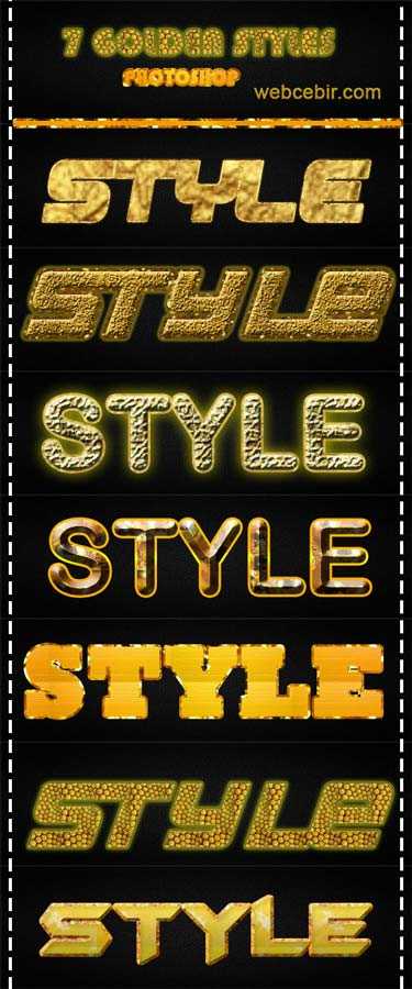  PHOTOSHOP GOLDEN STYLE