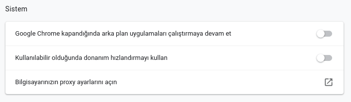 chrome yavaş çalışıyor