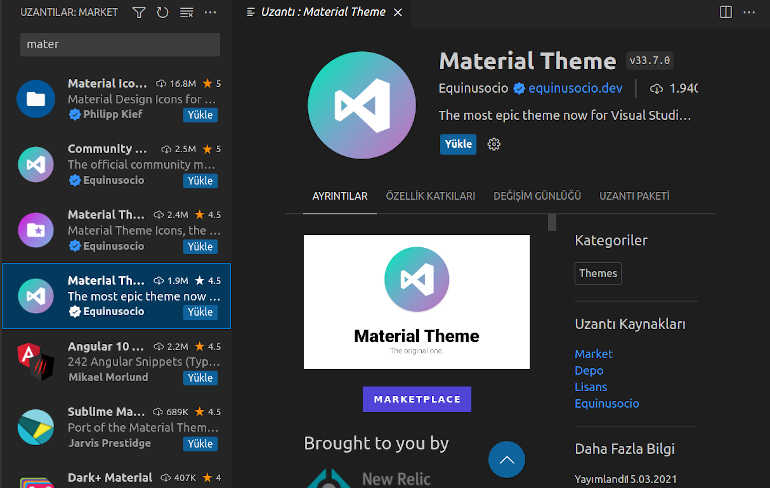 Material Theme